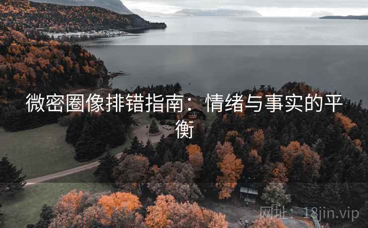 微密圈像排错指南:情绪与事实的平衡 微密圈像排错指南:情绪与事实的平衡
